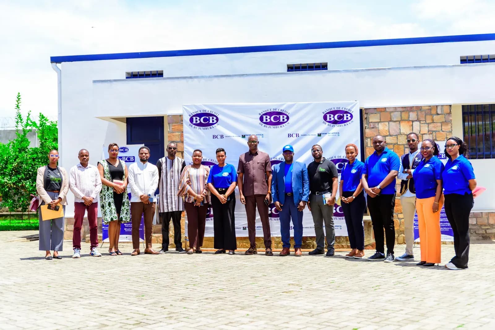 BCB representatives handing over the keys of a Probox vehicle to the KIGEGA S.A project team